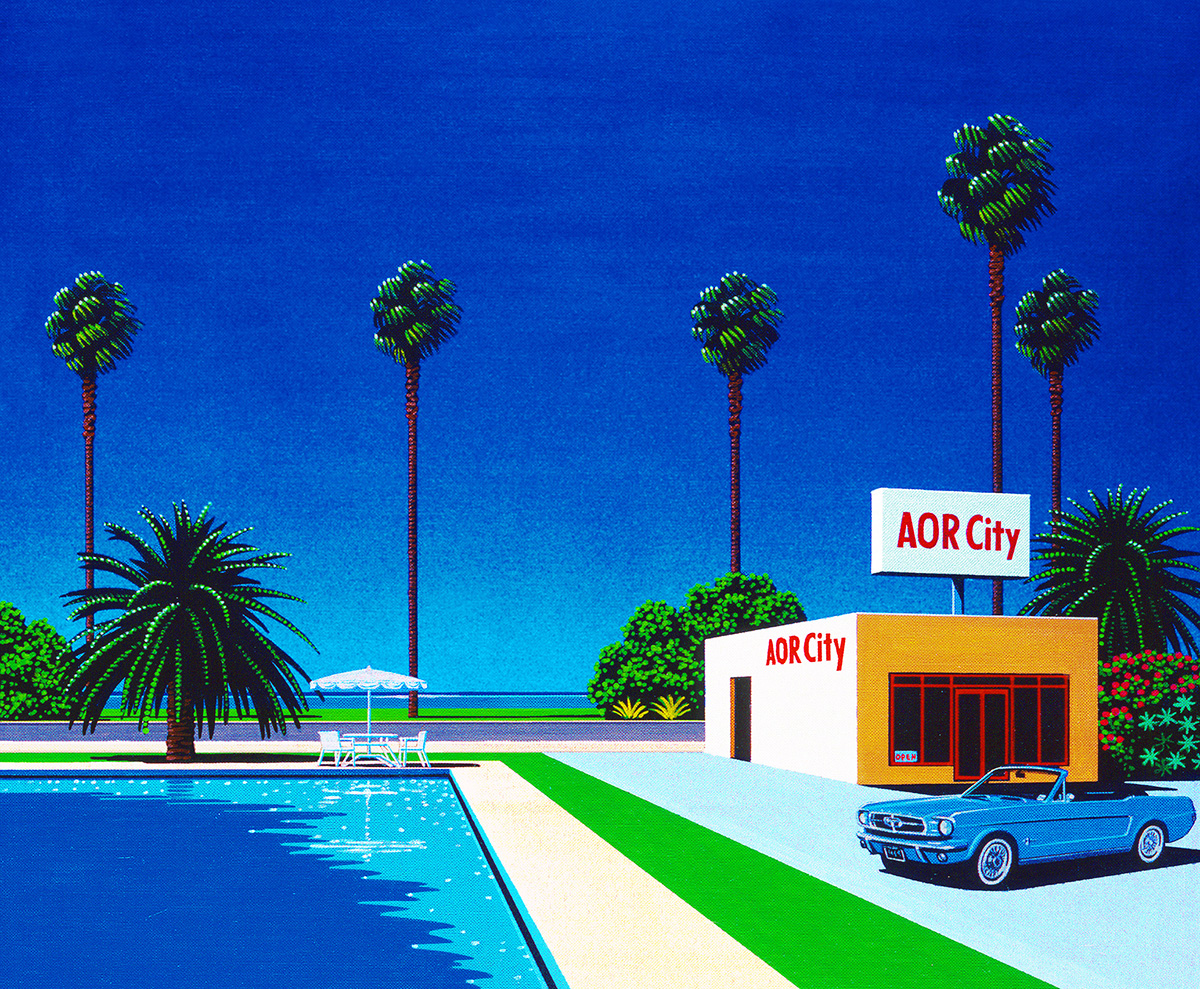 永井博の絵画作品　タイトルは、Chic Breeze